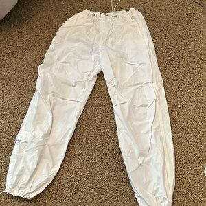 Garage White Parachute Pant